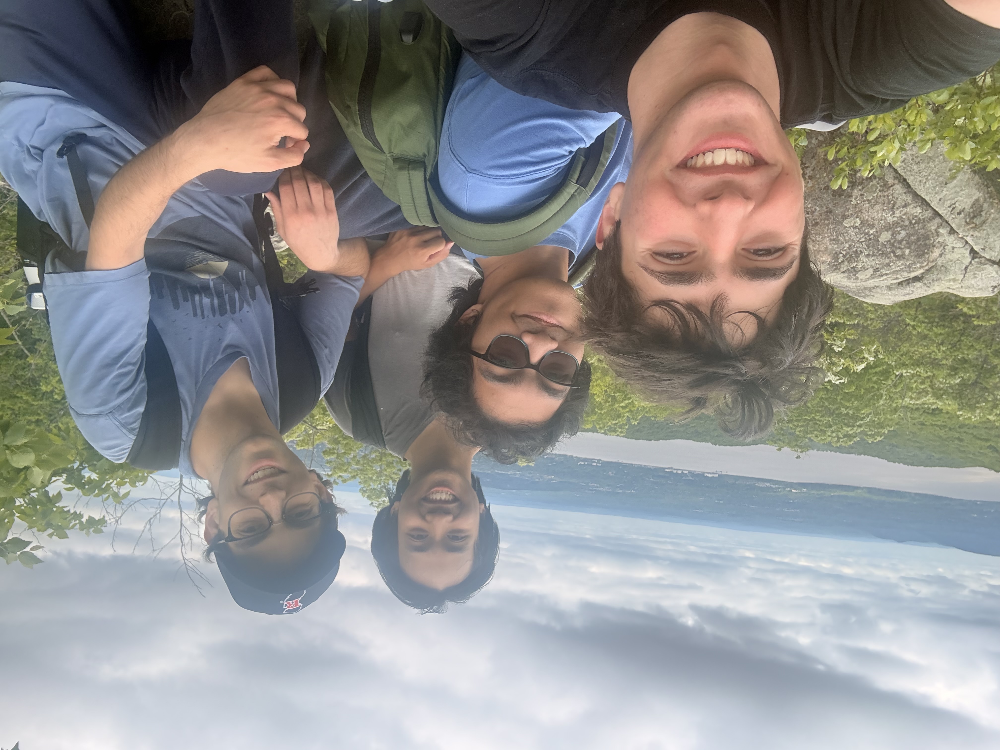 Nate on a hike with friends
